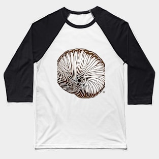 Swirling Chocolate Shell Artwork No. 762 Baseball T-Shirt